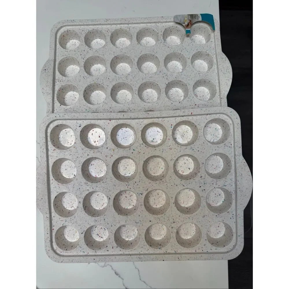 Trudeau 24ct Mini Muffin Pan – Structured Bakeware for Mini Muffin, Mini Cupcake